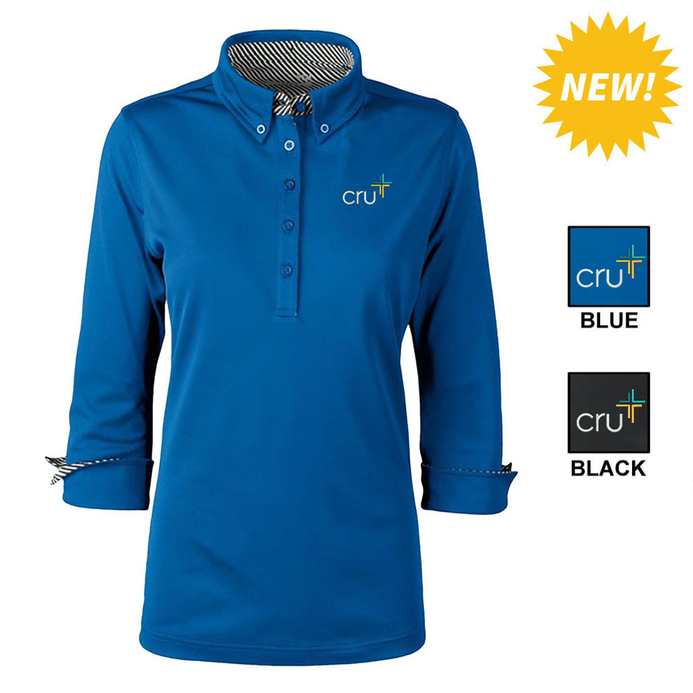 CRU ISLINGTON STRETCH POLO, LADIES