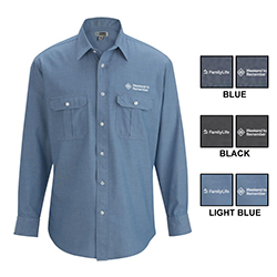 MEN'S CHAMBRAY ROLL UP SLEEVE SHIRT