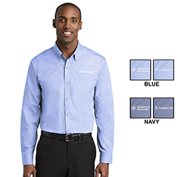 FAMILYLIFE WTR RED HOUSE NON-IRON SHIRT
