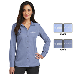 FAMILYLIFE WTR LADIES RED HOUSE NON-IRON SHIRT
